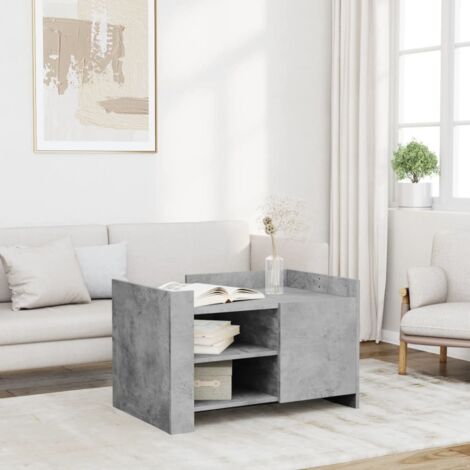 vidaXL Coffee Table Concrete Grey 80x50x50 cm Engineered Wood (1/5)