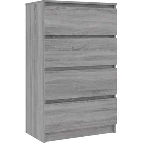 vidaXL Sideboard Grey Sonoma 60x35x98,5 cm Engineered Wood