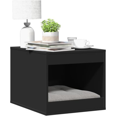 vidaXL Katzenklo Schwarz 47x59x42 cm Holzwerkstoff