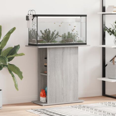vidaXL Aquariumständer sonoma grau 75x36x72,5 cm aus Spanplatte