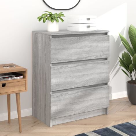 vidaXL Sideboard Grau Sonoma 60x35x76 cm Holzwerkstoff