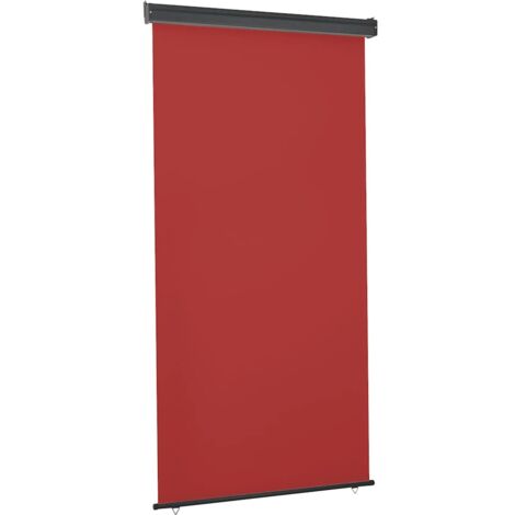 vidaXL Balkon-Seitenmarkise 125x250 cm Rot
