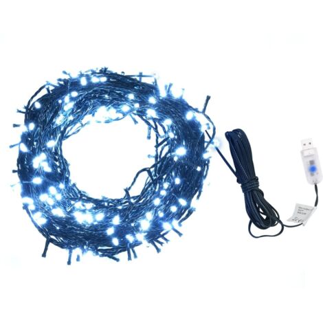 vidaXL Light String 400 LEDs Indoor and Outdoor 40 m Cold White
