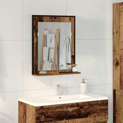 vidaXL Badezimmer Spiegel Alte Holz 50x12x60 cm Technisches Holz