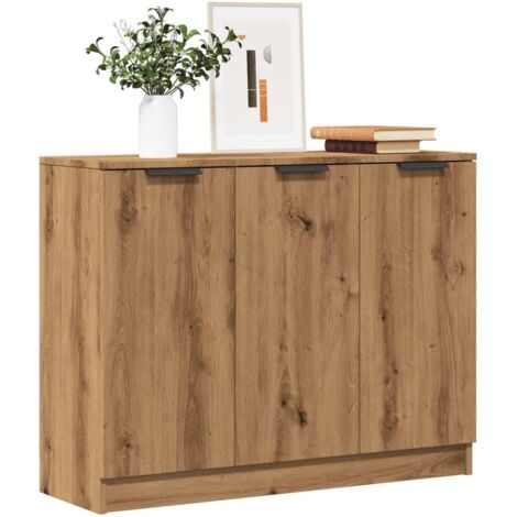 vidaXL Sideboard Artisan-Eiche 90,5x30x70 cm Holzwerkstoff