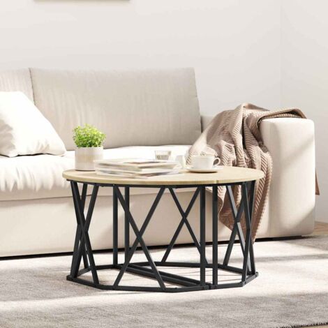 vidaXL Couchtisch Sonoma Eiche 80x80x42 cm aus Holz