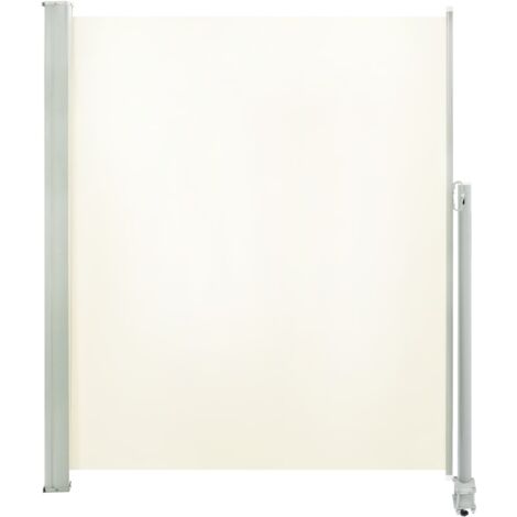 vidaXL Patio Retractable Side Awning 160 x 300 cm Cream