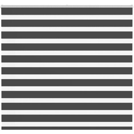 Zebrarollo Schwarz 155x150 cm Stoffbreite 150,9 cm Polyester vidaXL