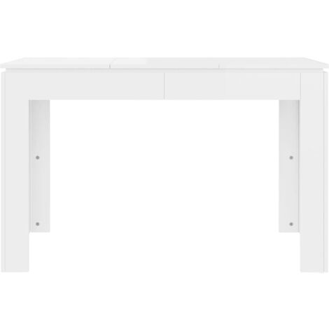 vidaXL Esstisch Hochglanz-Weiß 120x60x76 cm Holzwerkstoff