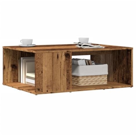 vidaXL Couchtisch Altholz-Optik 90x67x33 cm Holzwerkstoff