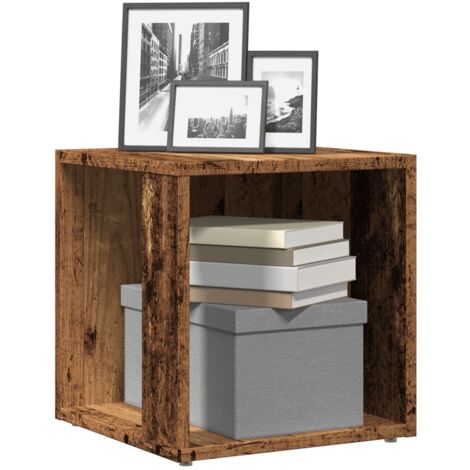 vidaXL Beistelltisch Altholz-Optik 33x33x34 cm Holzwerkstoff