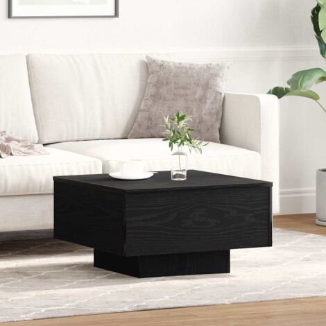 vidaXL Couchtisch schwarz Eiche 55x55x31 cm Holzwerkstoff