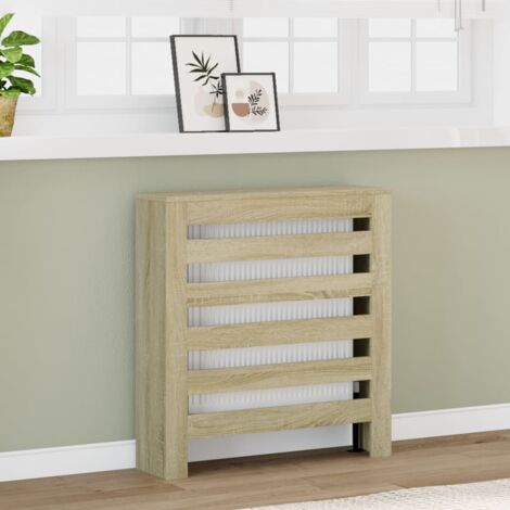 vidaXL Heizkörperverkleidung Sonoma-Eiche 78x20x82 cm Holzwerkstoff