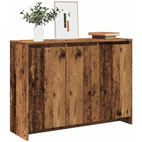 vidaXL Sideboard Altholz-Optik 102x33x75 cm Holzwerkstoff