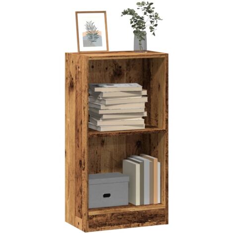 vidaXL Bookcase Old Wood 40x24x76 cm Engineered Wood