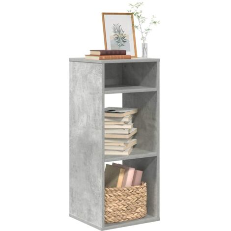 vidaXL Book Cabinet Concrete Grey 34x31x80 cm Engineered Wood