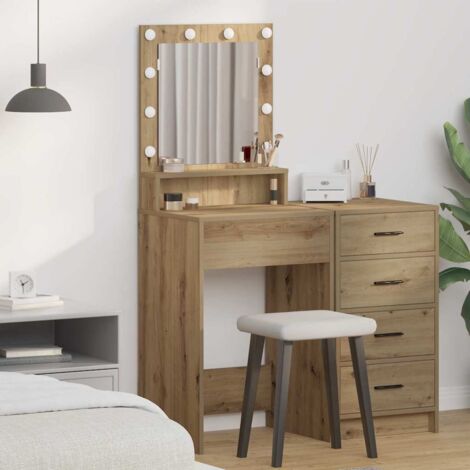 vidaXL Dressing Table Artisan Oak 50 x 41 x 135 cm Engineered Wood