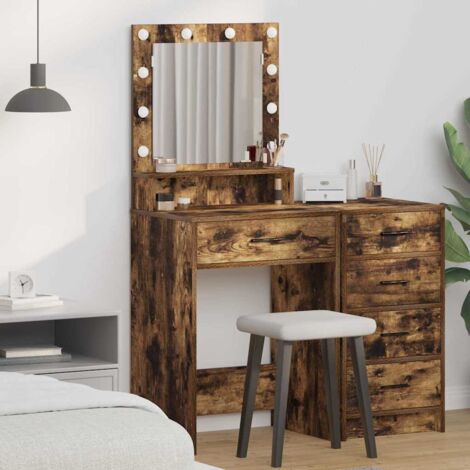 vidaXL  Dressing Table  Smoked Oak 50 x 41 x 135 cm Engineered Wood