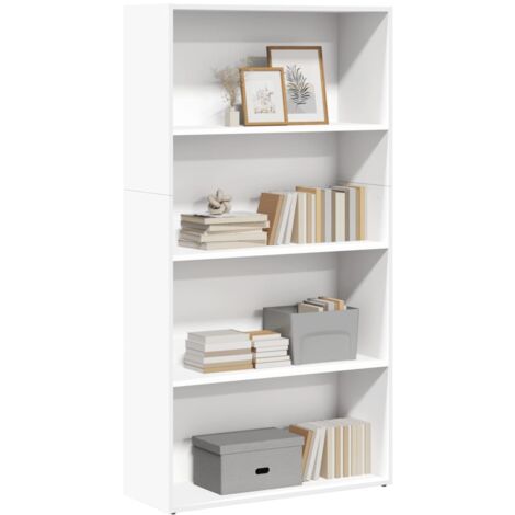 vidaXL Bookcase White 80x30x152 cm Engineered Wood