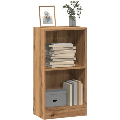 vidaXL Bücherregal Eiche handwerklich 40x24x76 cm Holzwerkstoff