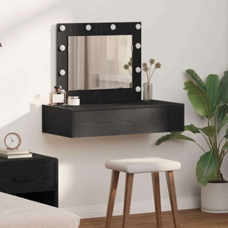 Schminktisch mit Speicher Schwarz 83 x 40 x 70 cm Holzwerkstoff vidaXL