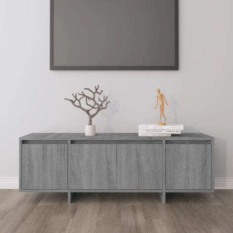 vidaXL TV Cabinet Grey Sonoma 120x30x40,5 cm Engineered Wood