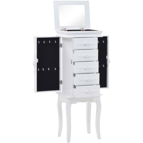 Schmuckschrank Weiß vidaXL