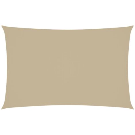 vidaXL Sunshade Sail Oxford Fabric Rectangular 2x5 m Beige