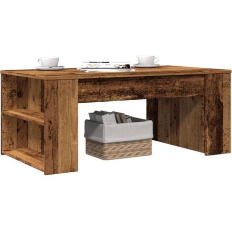 vidaXL Couchtisch Altholz-Optik 102x55x42 cm Holzwerkstoff