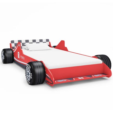 Rennauto-Bett für Kinder 90 x 200 cm Rot