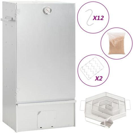 vidaXL Räucherofen mit Kaltrauchgenerator Verzinkter Stahl (1/5)