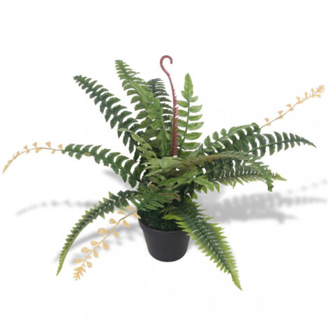 Künstliche Farnpflanze mit Topf 50 cm Grün vidaXL