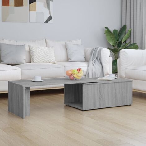 Couchtisch Sonoma Grau 150x50x35 cm Ingenieurholz