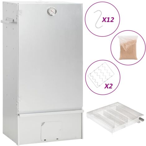 vidaXL Räucherofen mit Kaltrauchgenerator Verzinkter Stahl (1/5)