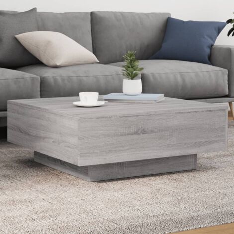 vidaXL Coffee Table Grey Sonoma 80x80x31 cm Engineered Wood (1/5)