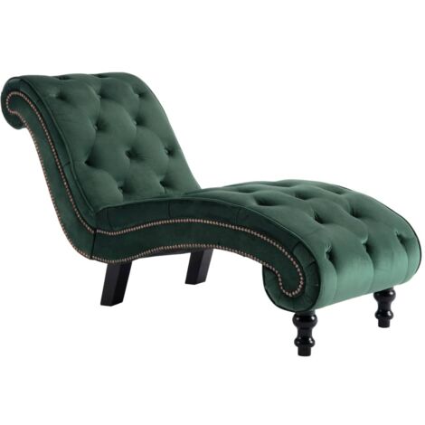 Chaiselongue Grün Samt vidaXL