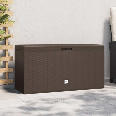 vidaXL Garden Storage Box Brown 114x47x60 cm (1/5)