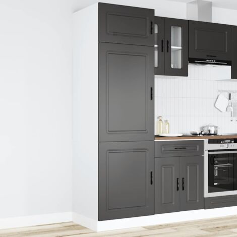 Küchenschrank Porto Schwarz Holzwerkstoff vidaXL910909