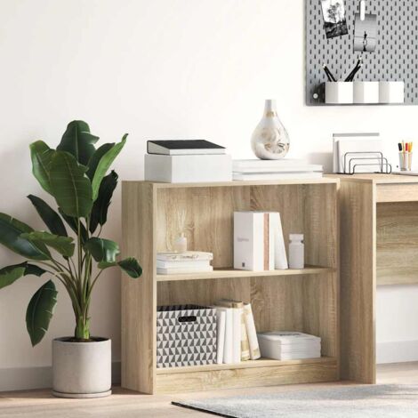 vidaXL Bücherregal Sonoma-Eiche 80x24x75 cm Holzwerkstoff