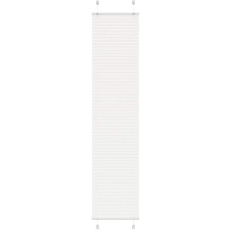 vidaXL Pleated Blind White  40x200 cm Fabric Width 39,4 cm Polyester