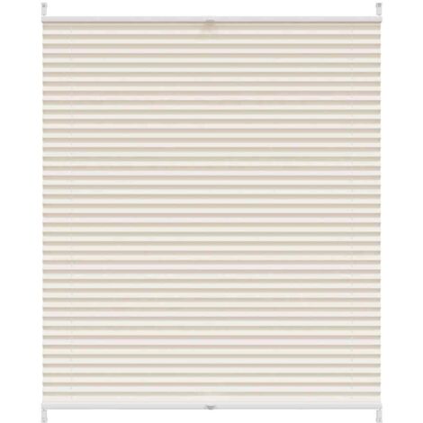 Plissee Faltrollo Rollo Plisseerollo 100x125cm Creme vidaXL