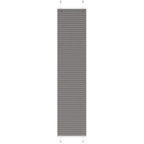 Plissee Anthrazit 45x200 cm Stoffbreite 44,4 cm Polyester vidaXL