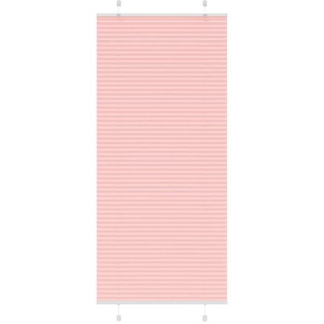 vidaXL Pleated Blind Pink 90x200 cm Fabric Width 89,4 cm Polyester