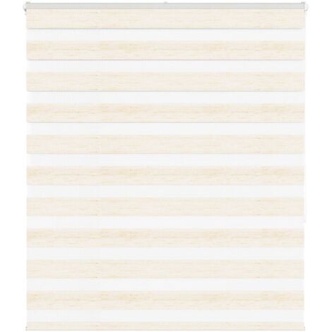 vidaXL Zebra Blind Marble Beige 135x150 cm Fabric Width 130,9 cm Polyester