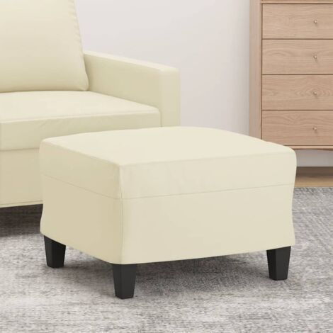 Fußhocker Creme 60x50x41 cm Kunstleder vidaXL