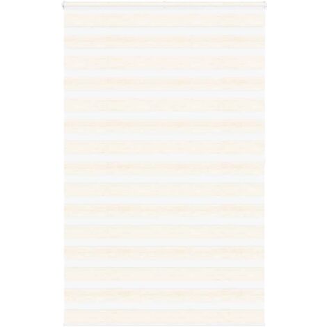 vidaXL Zebra Blind Marble Beige 140x200 cm Fabric Width 135,9 cm Polyester