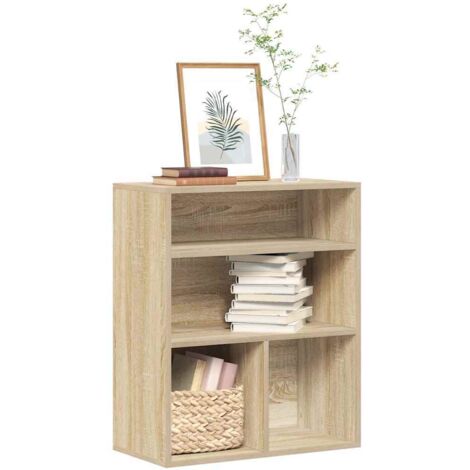 vidaXL Book Cabinet Sonoma Oak 60x30x71,5 cm Engineered Wood