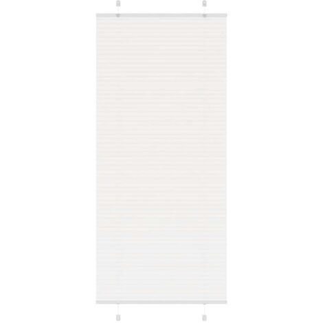 Plissee Weiß 85x200 cm Stoffbreite 84,4 cm Polyester vidaXL