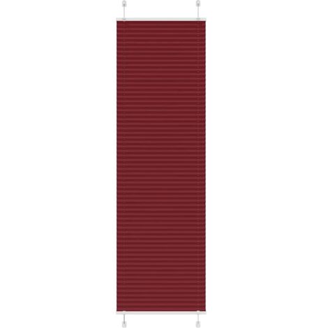 Plissee Bordeauxrot 55x200 cm Stoffbreite 54,4 cm Polyester vidaXL