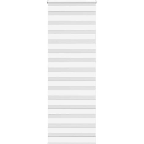 Zebrarollo Weiß 90x230 cm Stoffbreite 85,9 cm Polyester vidaXL